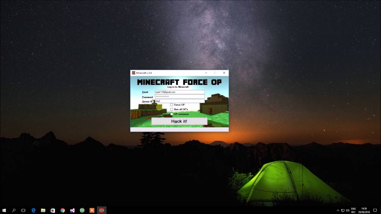 minecraft force op hack download